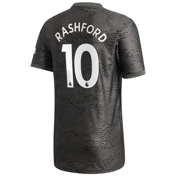 Maillot Football Manchester United NO.10 Rashford Exterieur 2020-21 Noir